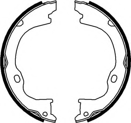 MINTEX MFR684 Brake Shoe Set, parking brake